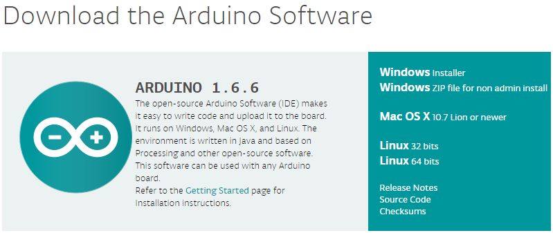 Arduino Software herunterladen