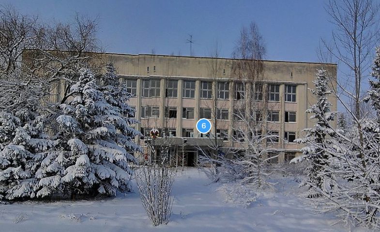 Direkt hinter dem Hotel liegt das Kernenergie-Institut - yandex.ru