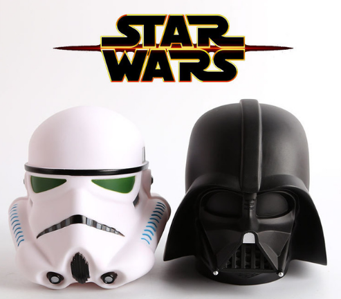 Stormtrooper und Darth Vader als Spardosen