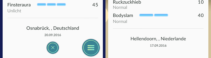 Pokémon GO Update 0.39.0: Fundorte sind zurück. Hier: Osnabrück und Hellendoorn.