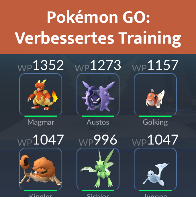 Pokémon GO: Verbessertes Training mit 6 Pokémon statt 1