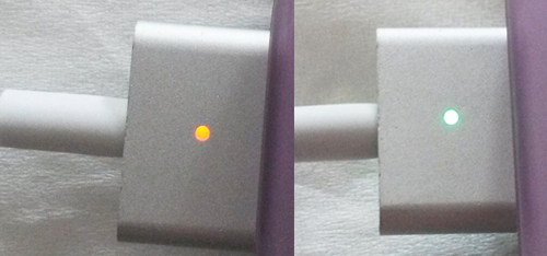 Die LED im Lavolta Ladegerät funktioniert wie die im Original.