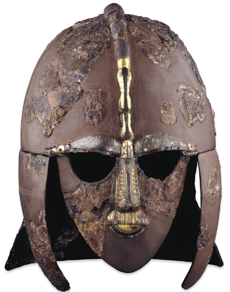 Helm aus dem Fund von Sutton Hoo. Bild: British Museum.