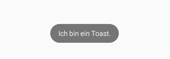 Einfacher Toast in Android.