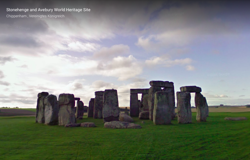 Blick auf Stonehenge. Google Arts & Culture.
